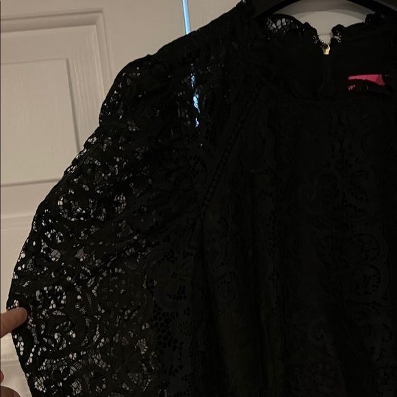 Lilly Pulitzer Elegant Black Lace Dress - Picture 2 of 3